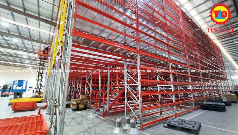 Completed floor plan mezzanine floor - 2000m2 - 3 layers of Nippon Express warehouse